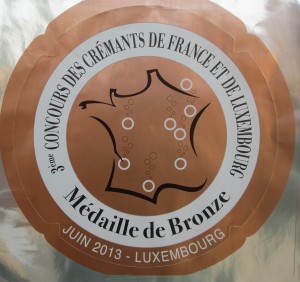 Concours_des_Cremants_2013 mÃ©daille de bronze pour roland van hecke producteur de crÃ©mant de bourgogne